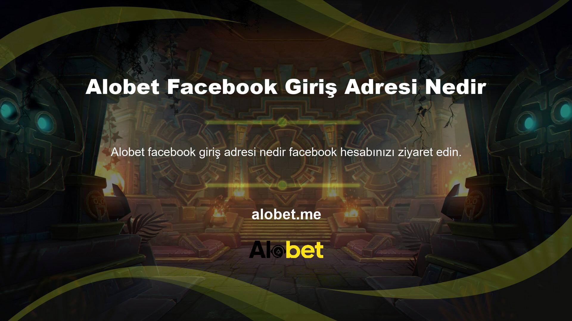 En son gelişmeleri takip etmek için Alobet Facebook giriş sayfasına tıklayın